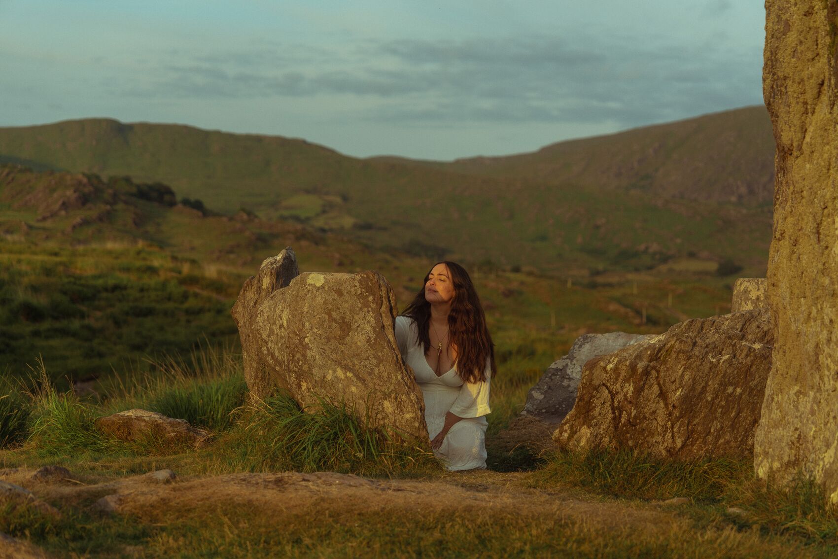 Standing stones in the Scottish highlands